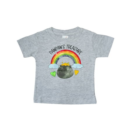 

Inktastic Pawpaw s Treasure St. Patrick s Day Rainbow and Gold Gift Baby Boy or Baby Girl T-Shirt