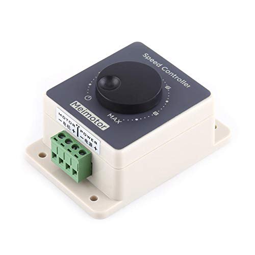DC Motor Speed Controller, 10-60V 20A Pulse Width Modulator PWM HHO RC Speed Regulator Motor Speed Controller Shell High Power 20A with Housing