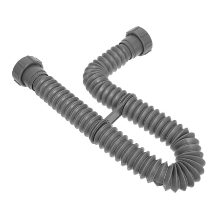 NICEXMAS Kitchen Sink Pipe Expandable Flexible Sink Drain Grey PVC 1Pack