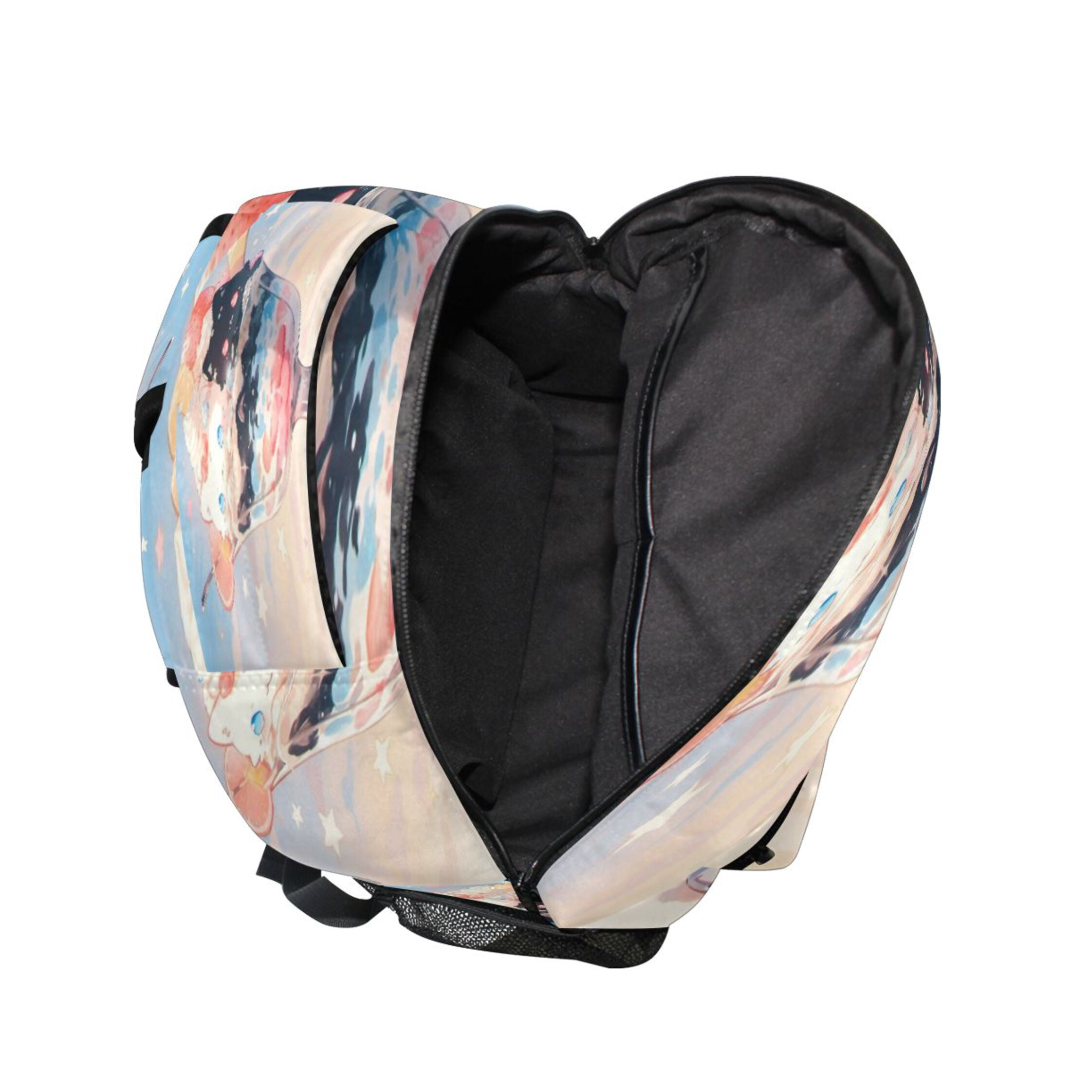 DIXRUYEE Backpack Schoolbag Cat Fruity Sundae Pattern 15L/18L 2-SIZE
