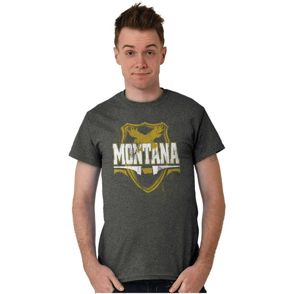 Montana MT Pride Gameday Spirit Cool Men's Graphic T Shirt Tees Brisco Brands X
