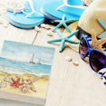 thumbnail image 4 of 100 servilletas de papel desechables de 3 capas para invitados de playa náutica, 4 of 5