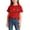 Red, variant on Kids Printed Round-Neck Short Sleeve T-Shirt – Casual Summer Top with Cat Paw Design, Soft Cotton Blend, Breathable Everyday Wear Red Size 4-6
