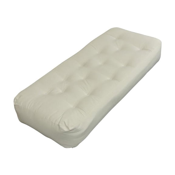 Futon Mattress 21x54 - Loveseat Ottoman Mattress - Firm Comfort - Natural Futon Pad - Homestock