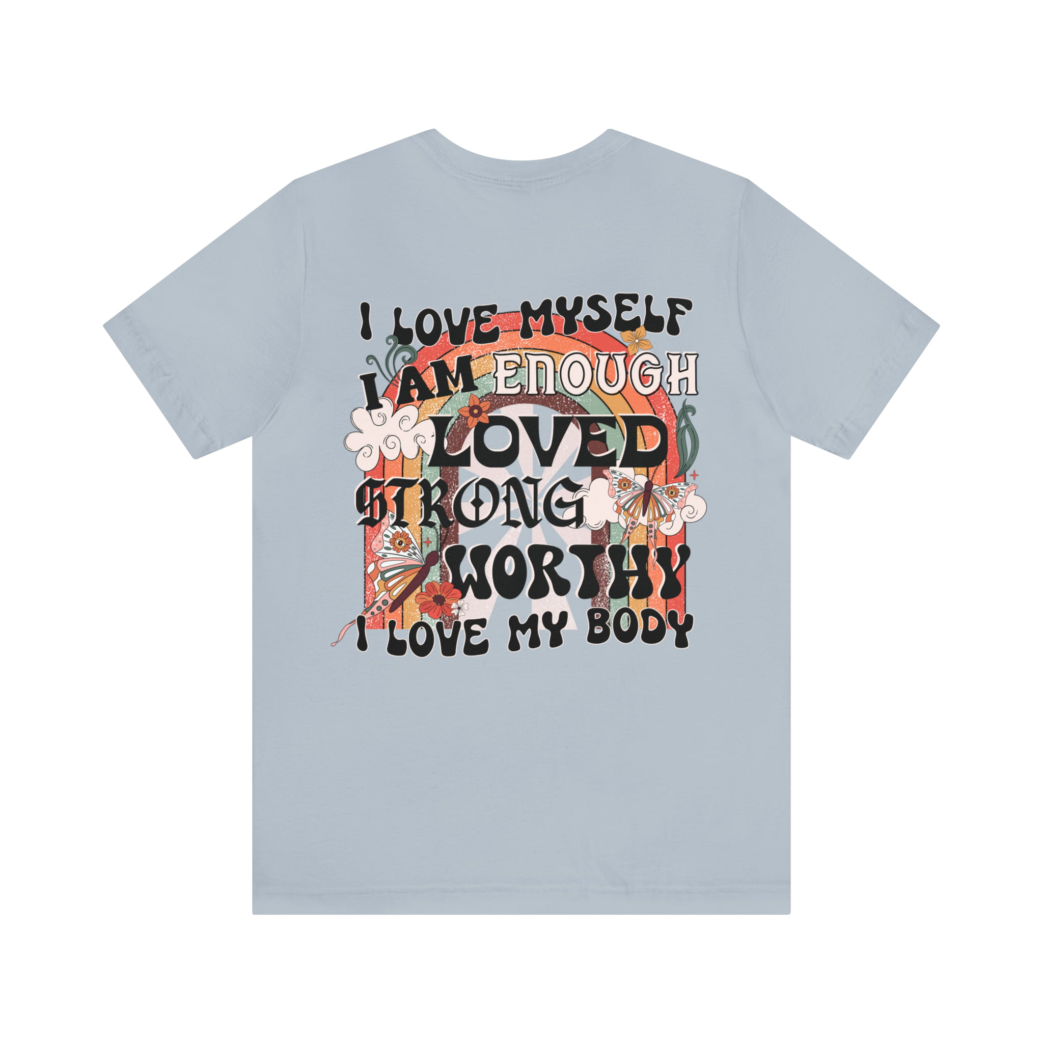 Shaded fantom arbejder I love myself enough, self love, gender-neutral t-shirt - Walmart.com