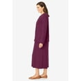 thumbnail image 3 of Woman Within Plus Size Lettuce Trim Knit Jacket Dress, 3 of 5
