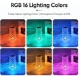 thumbnail image 3 of Artificial Crystal Table Lamp, 16 Color Rose Crystal Diamond LED Table Lamp with Remote Control, RGB Color Changing Rose Diamond Design, USB Charging Touch Sensor, 3 of 10