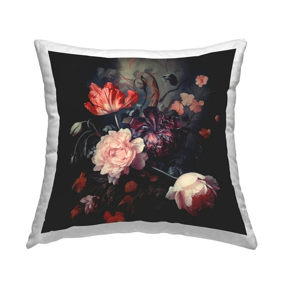 Stupell Industries Victorian Floral Bouquet Decorative Printed Throw Pillow Design by Lazar Studio
