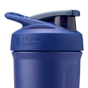 BlenderBottle Strada Stainless Steel Shaker Bottle, 24 oz, Insulated, Leakproof Flip Cap, Whisk Ball, BPA-Free, Blue
