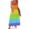 thumbnail image 1 of Vestido sin mangas Rainbow Pride Hearts Vestidos de novia vestido mujer verano 2024 Vestido mujer, 1 of 7