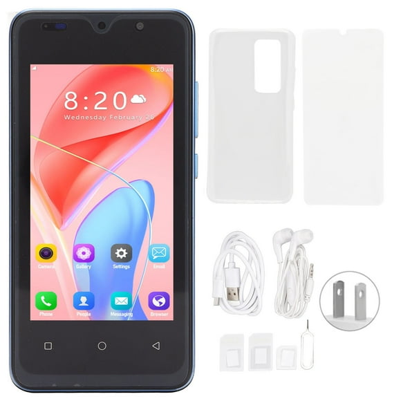 For Android 11 Phone 4.66in 1GB RAM 8GB ROM 128G Expansion Unlocked Mobile Phones 100?240V