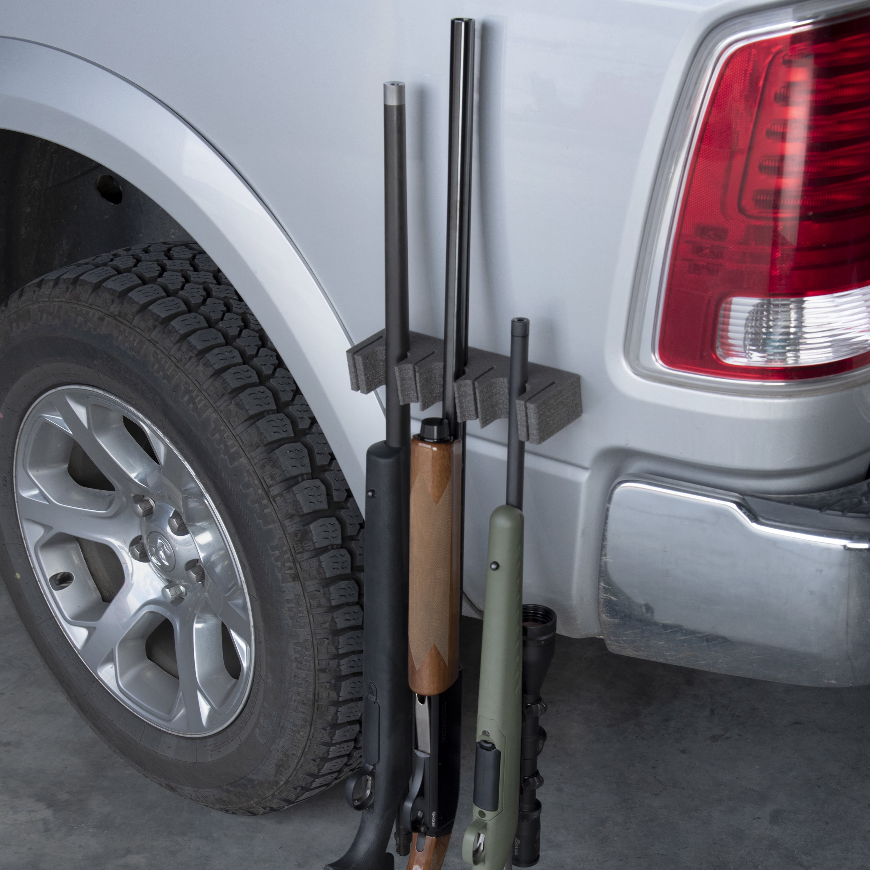 Allen Company Magnetic Foam Barrel Rest, Holds 3-Gun, Gray, EPE Foam