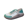 thumbnail image 3 of Zapatos casuales de mujer, zapatillas de moda, zapatos cómodos para caminar, sin cordones Verde, 3 of 9