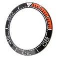 thumbnail image 2 of Watch Bezel Insert 41.5mm Ceramic Watch Bezel Ring Repair Replacement Accessory for Watchmaker Black Base and Orange, 2 of 9