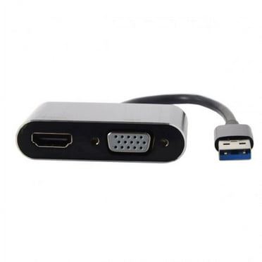 Xiwai Adapter USB 3.0 2.0 to HDMI VGA HDTV Adapter Cable External Graphics Card for Windows Mac Laptop