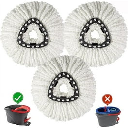 6-Pack Mop Head Refills For O-Cedar Easy Wring Spin Mop - Microfiber 360° Swivel Replacement Heads, Machine Washable