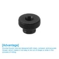 thumbnail image 4 of Uxcell Knurled Thumb Nuts 24Pack M4 Carbon Steel Nut High Head Through Hole, Black, 4 of 5