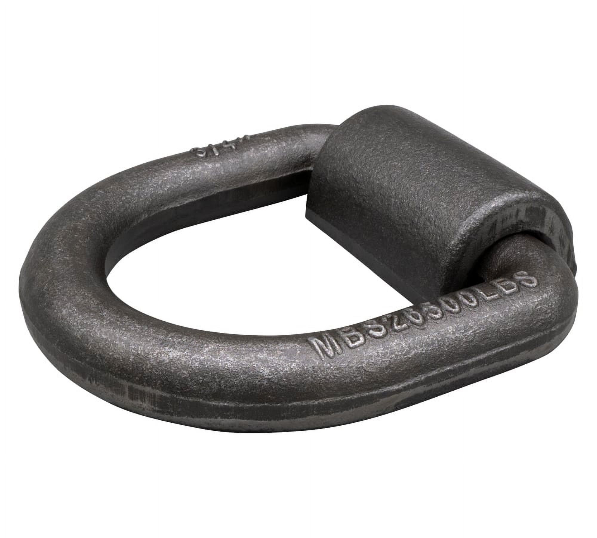 (4 Pack) 3/4" Heavy Duty Weld-On Forged D Ring Truck Trailer Tie Down