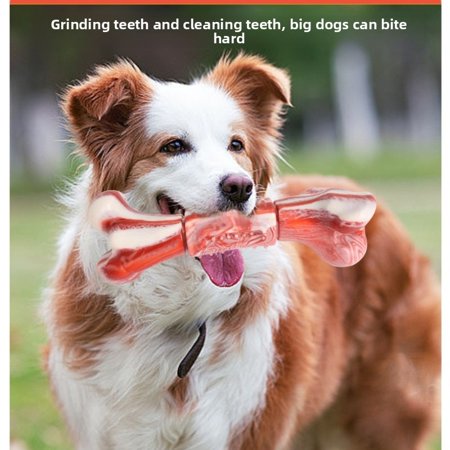 Pet Bite Ring Panda Mixed Color Dog Bone Meat Toy Fully Degradable Pet Chewing Toy Environmentally Friendly Bite Resistant Toy Large Dog