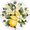 PPnde-11, variant on Eveokoki Lemon Flowers Wood Wall Clock Battery Operated Clock Silent 10 Inch Non Ticking Wall Clocks for Bedroom Living Room Decorative
