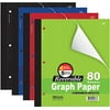 3 Pk, Bazic 4"/5" Reversible Graph Paper, 8 1/2" X 11", 80 Sheets