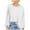 White, variant on HAiming Women's Oversized Tops Solid Color Round Neck Long Sleeve Pullover Shirts Fall Winter Casual Loose Base Blouse