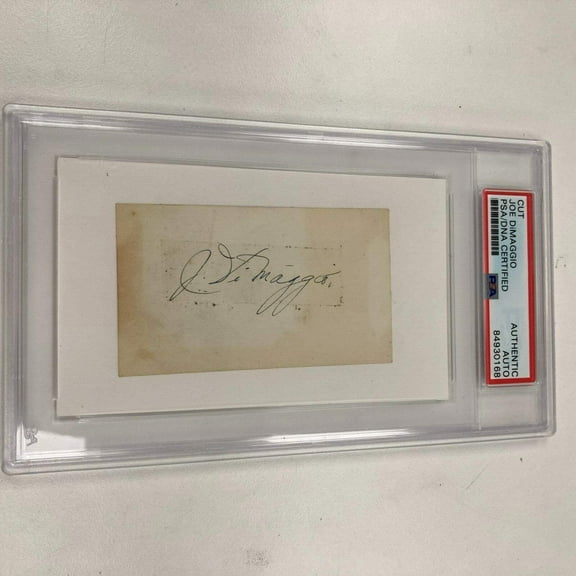 1936 Joe Dimaggio Rookie Signed Index Card PSA DNA Certified