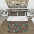 thumbnail image 2 of Designart 'Superimposed blend of Herbs Flowers Leaves and Berries' Abstract Duvet Cover Set, 2 of 4