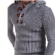 thumbnail image 1 of Abrigo de invierno para hombre con cuello alto y cremallera de manga larga de punto Fridja  hjk273, 1 of 2