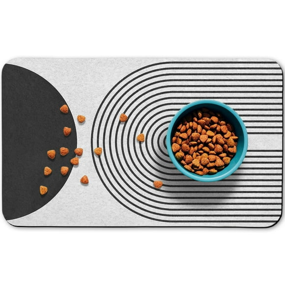 Tapetes Para Comida Para Perros Para Pisos Tapetes Impermeables Para Cuencos De Agua Para Gatos Alimentación Para Mascotas Estera Absorbente Manteles Individuales Para Alimentos Y Agua Negro Bohemia 1