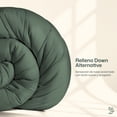 thumbnail image 2 of Dreamlab Edredón Acolchado para Toda Estación. Relleno de Microfibras Recubiertas con Gel. Lavado a Máquina. Usar como Edredón o con Funda Duvet. Hipoalergénico. (Verde Bosque,Matrimonial 195 x 223cm), 2 of 8