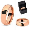thumbnail image 4 of Tungsten Missouri Show Me State Band Ring 7mm Men Women Comfort Fit 18k Rose Gold Dome Polished, 4 of 4