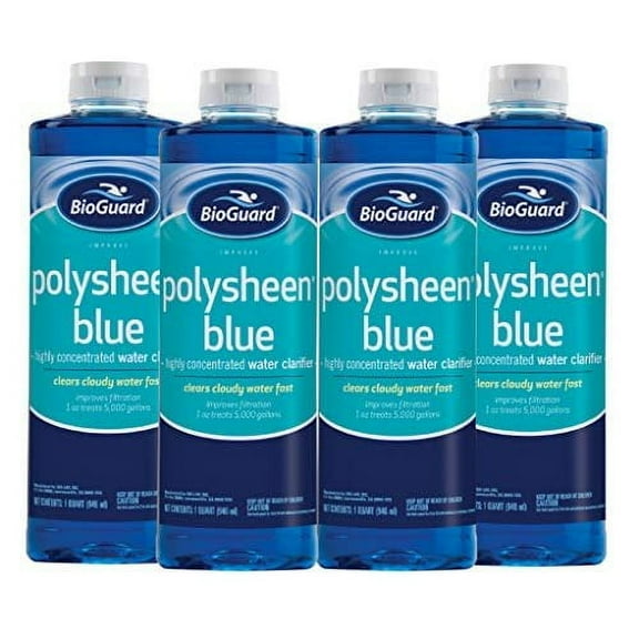 BioGuard-23721 Polysheen Blue Highly Concentrated Water Clarifier - 1 Quart