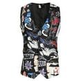 thumbnail image 2 of IROINNID Men's V-Neck Sleeveless Graphic Prints Loose Trend Personality Suit Vest, 2 of 9