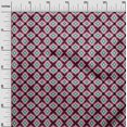 thumbnail image 2 of oneOone Cotton Poplin Fabric Ethnic Geometric Flame Stitch Printed Craft Fabric BTY 42 Inches Wide, 2 of 4