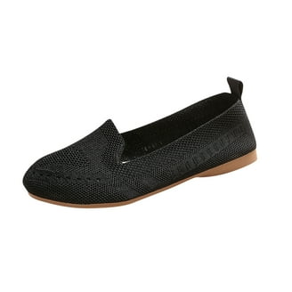 qibusleen Confortevole Pelle Scamosciata Slip On Loafer Flats per