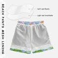 thumbnail image 3 of FORMRS Boys Swim Trunks Quick Dry Mesh Liner Boardshorts Sizes XS-XL, Blue Floral, 3 of 7