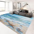 thumbnail image 4 of Area Rug for Bedroom Sea Waves Seagulls Washable Rugs 2x3 Modern Soft Non-Slip Floor Carpet Indoor Outdoor Rug Entryway Rug for Living Room Laundry Room, 4 of 8