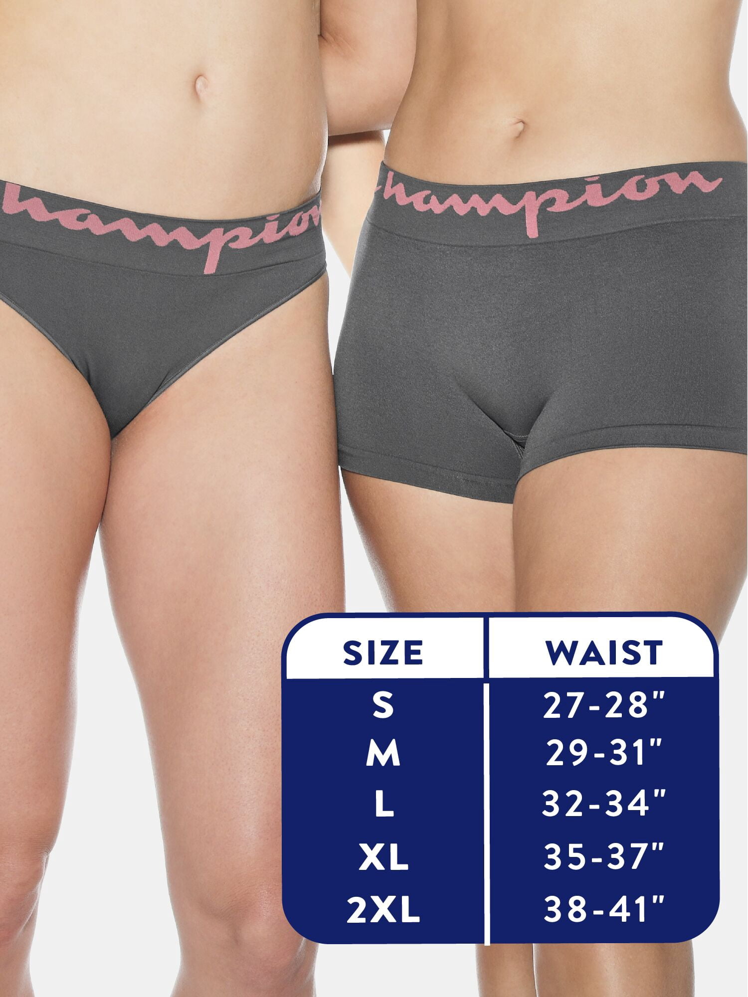 Champion Women’s Seamless Boyshort Underwear, 3 Pack, Sizes S - 2XL
