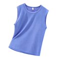 thumbnail image 6 of LRen Boys Tank Tops Kids Mesh Quick Dry Sleeveless Athletic Shirts Youth Workout Performance Tops,9-10 Years, 6 of 7