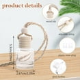 thumbnail image 2 of 10 Pcs Car Perfume Bottles, Kvago 8ml Refillable Hanging Car Air Freshener Diffusers, Aromatherapy Empty Glass Bottle Pendant for Home Office Car Hanging Decorations, 2 of 10
