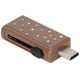 thumbnail image 3 of Unidad Flash, Diseño Push-pull USB3.0 Flash Tea Brown USB3.0 Estándar Para Almacenamiento De Datos Digitales, Transmisión E Intercambio Para Computadoras, Tabletas, Automóviles, 3 of 7