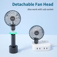 thumbnail image 3 of Ventilador de mano HandFan portátil eléctrico mini enfriador negro, 3 of 8