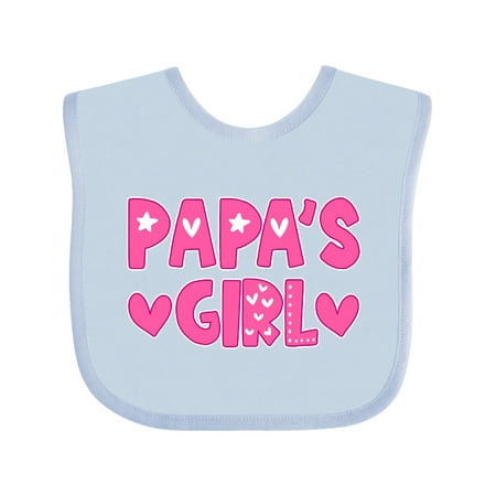 

Inktastic Papa s Girl Gift Gift Baby Girl Bib