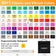 thumbnail image 5 of Juego de rotuladores de alcohol AnyMark de doble punta, 61 colores con funda, 5 of 6