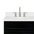 thumbnail image 3 of Ariel Hamlet 61 In. Double Oval Sink Vanity With White Quartz Countertop In Black, 3 of 11