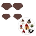 thumbnail image 4 of Plantillas de agarre rápido para talón Reparación de talón Inserción de de subsidio para el talón de los pies Inserciones de cojín para - café Sunnimix Almohadilla para el talón del zapato de los apretones del talón, 4 of 8