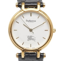Pre-Owned Burberry Logo Shadow Horse Watch 3200 Quartz White Dial Stainless Steel... (Fair)