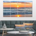thumbnail image 1 of Beautiful Sunrise over the Horizon. - Modern Beach Canvas Art Print, 1 of 3