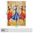 thumbnail image 4 of PRATYUS Dancing Women Throw Blanket for Couch Sofa Bed Office Decor All Seasons Soft Plush Blanket 60x80in, 4 of 6